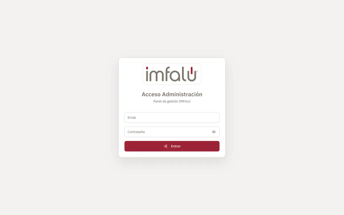 ERP de gestión de obras a medida — IMFALU