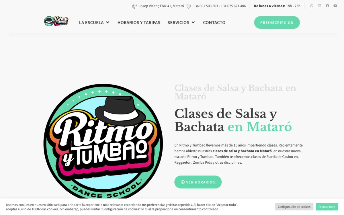 Plataforma de gestión a medida para escuela de baile — Ritmo y Tumbao